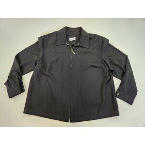 Gemini II Full Zip Active jacket Collared Black Cuffed XL Women Loose